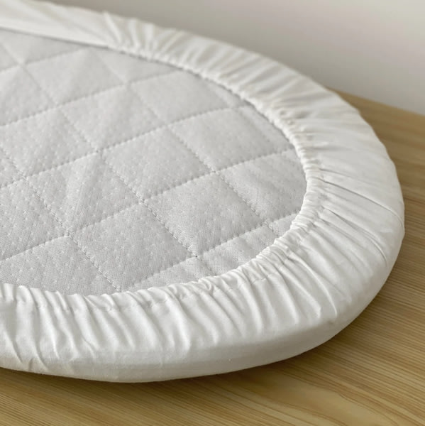 100% Cotton Fitted Sheets for Anzy Home Moses Baskets