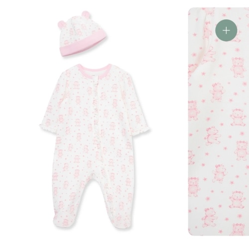 Joyful Bear 2-Way-Zip Footie & Hat
