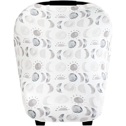 Copper Pearl Multi-Use Cover: Car Seat Covers, Nursing Cover, and Stroller Cover for Sun - Stretchy Fabric, All-Season Use, Stylish Designs, Easy Access for Moms - Eclipse