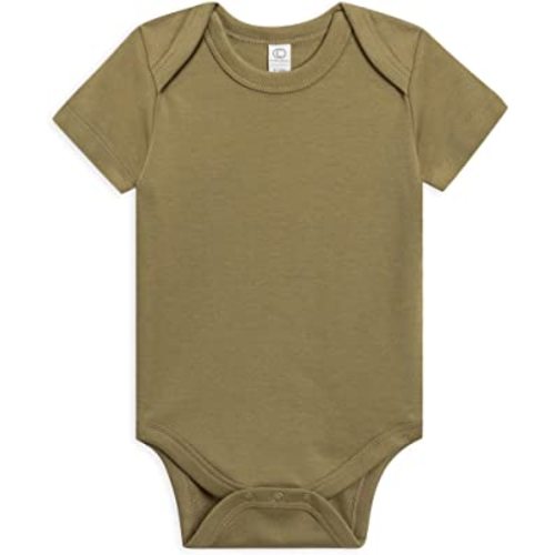 Colored Organics Unisex Baby Organic Cotton Bodysuit - Short Sleeve Infant One Piece