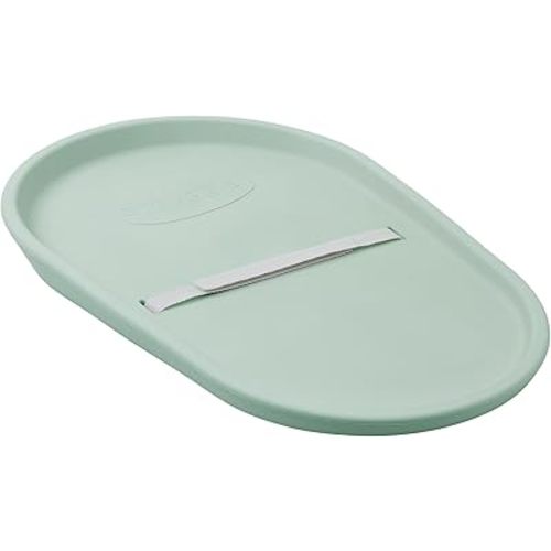 Squishy Changing Mat - Baby Changing Diaper Pad, Wipeable Easy-to-Clean Nappy Station, Warm-to-Touch Surface, Non-Slip Base, No Covers Needed - Eucalyptus
