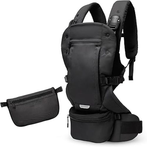 Colugo Baby Carrier - Baby Carrier Newborn to Toddler, Toddler Carrier, Adjustable, Lightweight, Breathable Carrier for Newborn to 33 Pounds (Black)