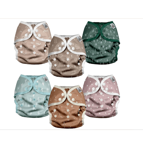Cloth Diaper Covers - Variety 6 Pack, Size M