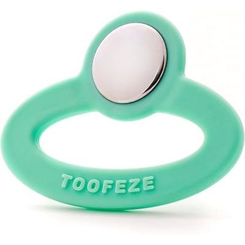 Ice Cold Baby Teether Toy – Fast Pain Relief – All Natural Silicone and Stainless – Ages 3 mos+ (Mint Green)