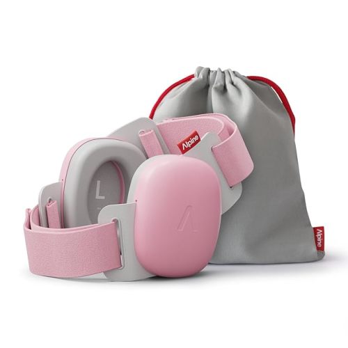 Alpine Muffy Baby Comfort - Protects Hearing for Babies and Toddlers - CE & ANSI Certified - Unique Headband for Safe fit & Comfort - Multi-adjustable for Ages 3-48 Months - 24dB Sound Reduction, Pink