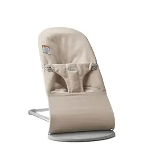 BabyBjörn Bouncer Bliss, Woven mélange, Light Beige | 2-in-1 Adjustable Baby Bouncer Seat and Toddler Chair, Newborn to Toddler (8-29 lbs), 4 Positions, Lightweight & Portable