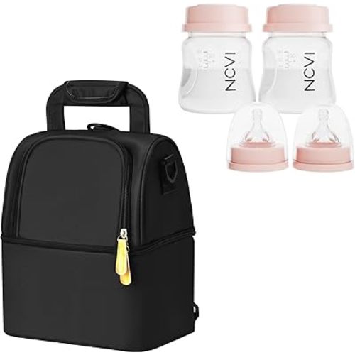 NCVI Breastmilk Cooler Bag and 2 Baby Bottles