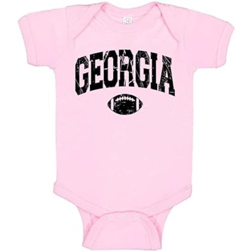 Football Georgia Collegiate Baby Infant Bodysuit