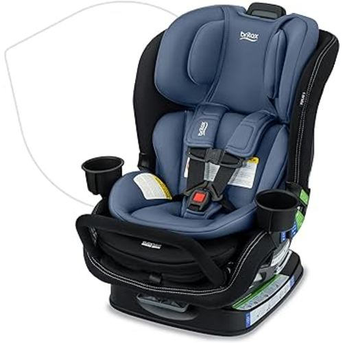 Britax Poplar S Convertible Car Seat, 2-in-1 Car Seat with Slim 17-Inch Design, ClickTight Technology, Arctic Onyx