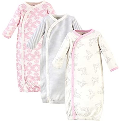 Touched by Nature Baby Girls' Organic Cotton Kimono Gowns