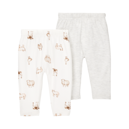 Baby 2-Pack PurelySoft Pull-On Pants (6 Months)