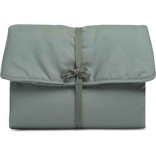 Natemia Baby Portable Diaper Changing Pad - Portable Changing Pad for Baby, Flexible Design for Travel, Machine Washable Percale Cotton, Made in Turkey, Baby Essentials