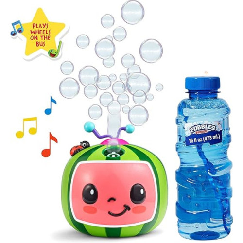 Little Kids CoComelon NO Spill Musical Bubble Machine