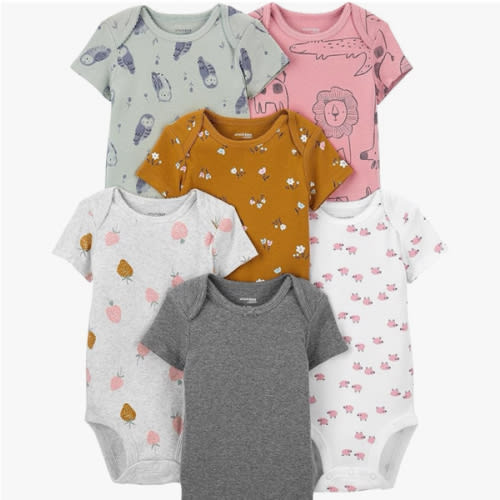 Simple Joys by Carter's Baby Girls' 6-Pack Sleeveless Bodysuit - 3-6 Months