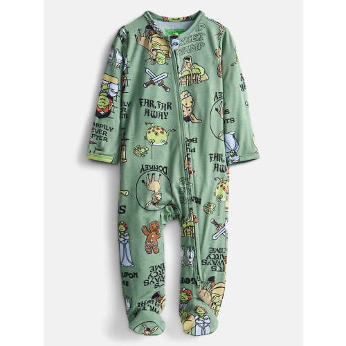 Shrek Baby Boys Sleep & Play Footed Pajamas, One Piece, Sizes NB-6/9M