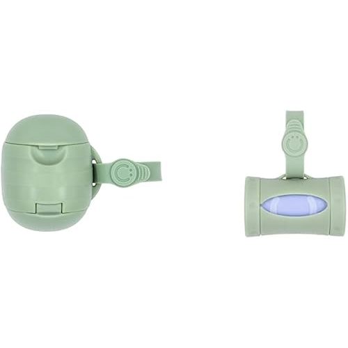 Ubbi 2-Piece On-The-Go Pacifier Holder & Diaper Bag Dispenser Bundle for Travel, Sage Green