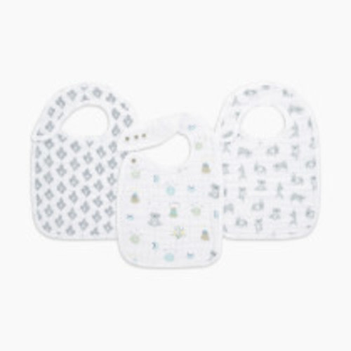 Aden + Anais Cotton Muslin Snap Bibs (3 Pack) - Now + Zen