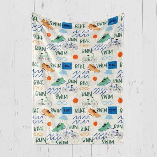 Triathlete baby gift, Triathlete baby blanket, Triathlon baby gifts, Triathlon baby, Athlete baby, Baby gifts for athletes
