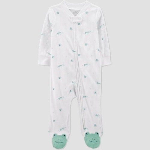 Carter's Just One You® Baby Boys' Sleep N' Play - White/Green Newborn