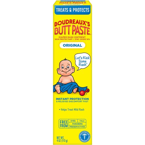 Boudreaux's Butt Paste Original Diaper Rash Ointment Tube, 4 Oz