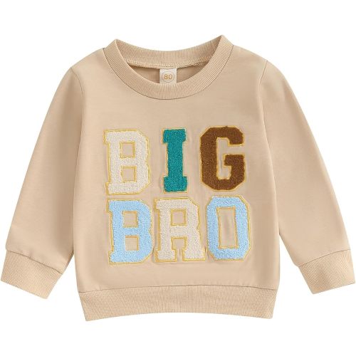 Twopumpkin Baby Toddler Girl Boy Sweatshirt/Romper Long Sleeve Sister Brother Matching Outfit Newborn Clothes