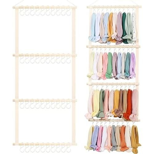 Headband Holder Organizer for Baby Girl, Baby Headband Organizer for Girls,Hair Accessories Organizer Storage Wall Hanging Decor for Nursery Toddler Girls Room