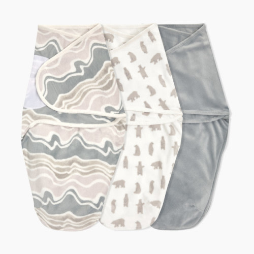 Aden + Anais Essentials Wrap Swaddles Minky (3 Pack) - Little Woods, 0-3 Months