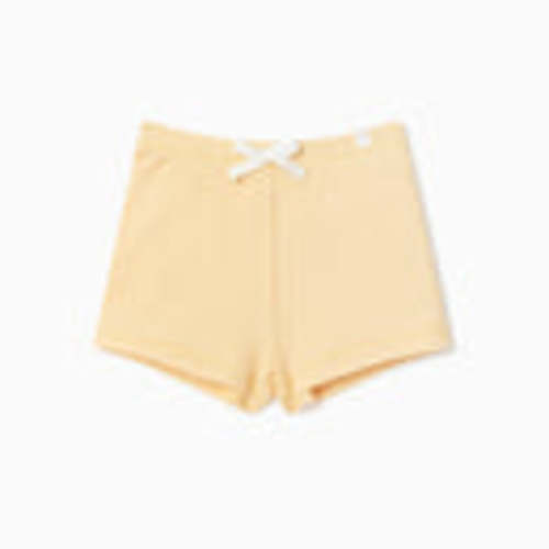 Ribbed Shorts - Yellow