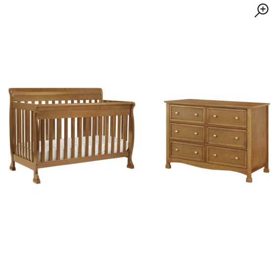 4-in-1 Convertible 2 Piece Crib Set