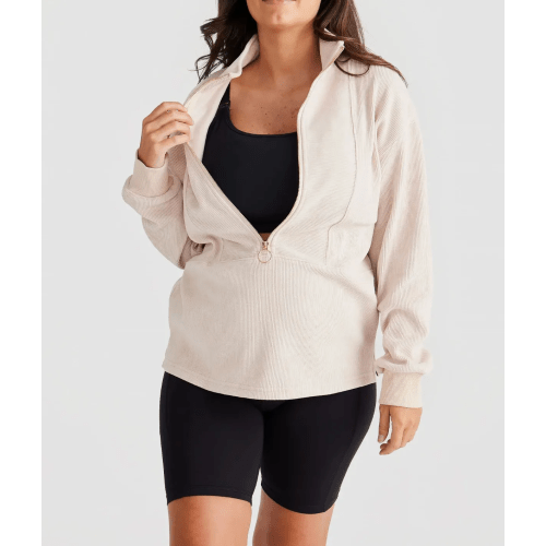 Ribbed Nursing Sweatshirt