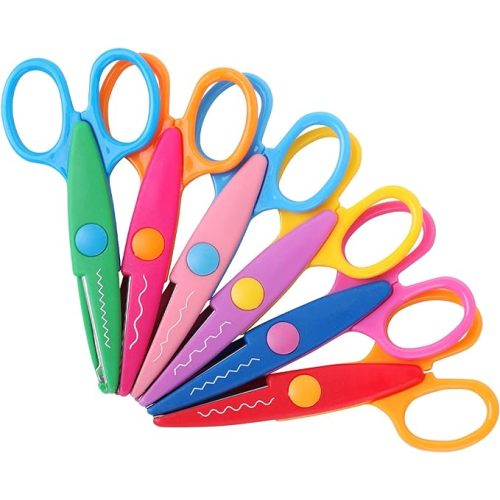 Mr. Pen- Craft Scissors Decorative Edge, 6 Pack, Craft Scissors, Zig Zag Scissors, Decorative Scissors, Scrapbooking Scissors, Fancy Scissors, Scissors for Crafting, Pattern Scissors, Design Scissors