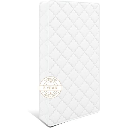5x52x27.5 Crib & Toddler Mattress, Medium Firm with High Density Foam, Edge Reinforced, Odorless and Steady, Certipur-us, Fits Standard Full Size Baby Crib & Toddler Bed, Pure White