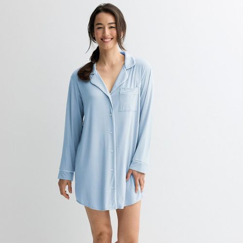 Women's Sonoma Goods For Life® Notch Sleep Shirt- Medium