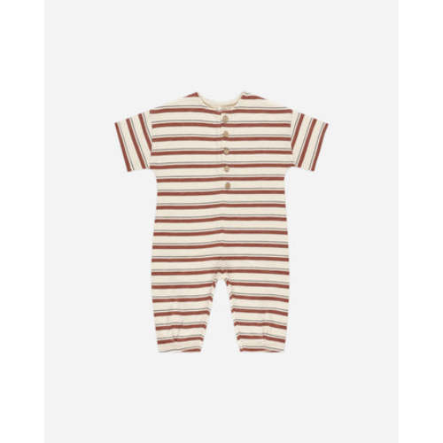 Hayes Jumpsuit || Brick Stripe
