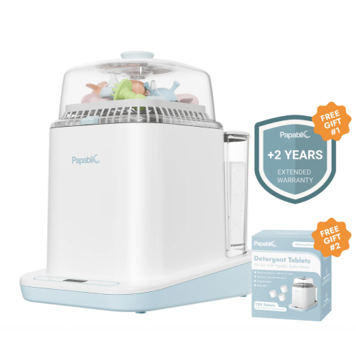 Papablic Baby Bottle Washer Sterilizer and Dryer All in One Bottle Cleaner