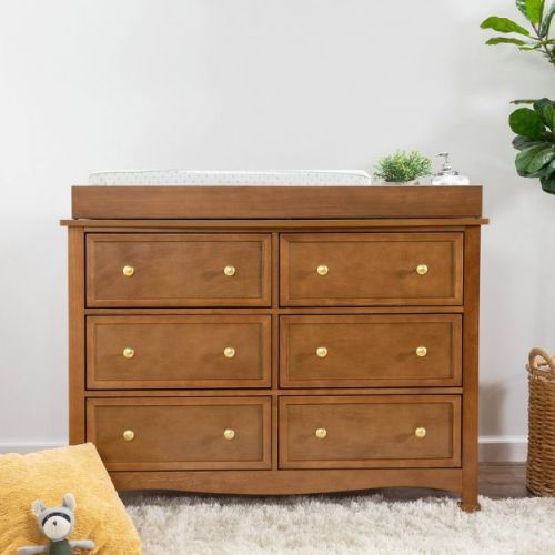 DaVinci Kalani 6 Drawer Double Wide Dresser - Chestnut