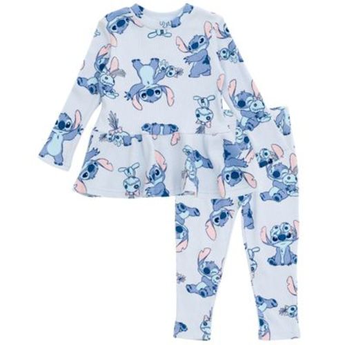 Disney Lilo & Stitch Infant Baby Girls Peplum T-shirt And Pants Outfit Set Blue Lilo And Stitch 18 Months