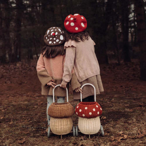 Rattan Mushroom Luggy by Olli Ella – Mochi Kids
