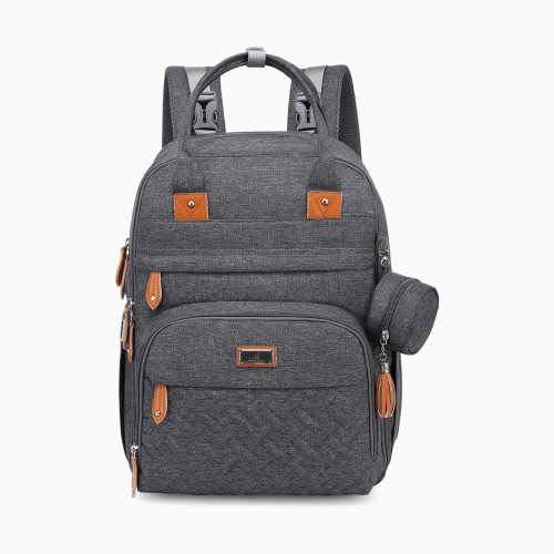 Babbleroo Original Diaper Bag Backpack - Dark Grey