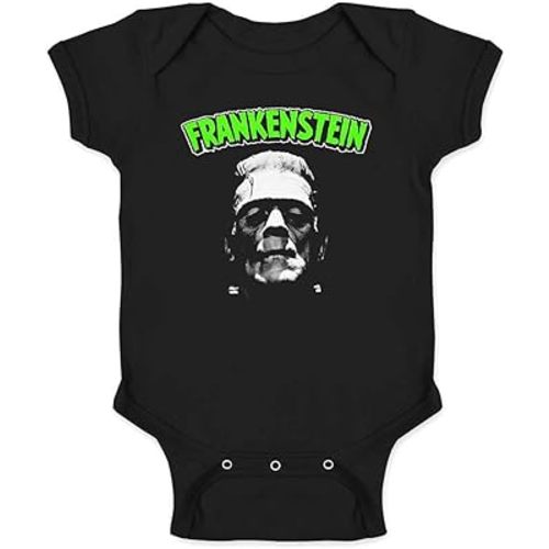 Pop Threads Frankenstein Horror Movie Monster Boris Karloff Infant Baby Boy Girl Bodysuit Black 6M