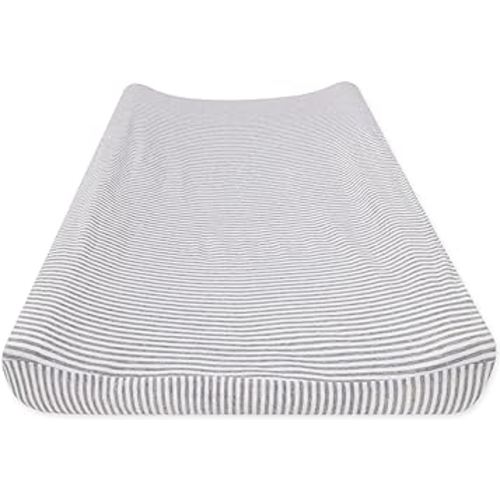 Burt's Bees Baby - Changing Pad Cover, 100% Organic Jersey Cotton Changing Pad Liner for Standard 16 x 32 Inch Changing Mats