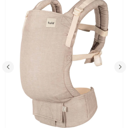 Linen Ergonomic Baby Carrier - Free-To-Grow Sand Tan – Baby Tula US