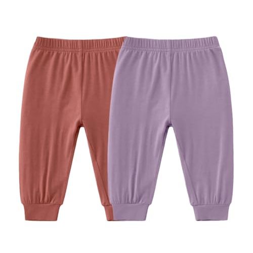 SUZEL Baby Boys Girls Bamboo Viscose Jogger Pants Infant Toddler Bloomers Kids Harem Pants
