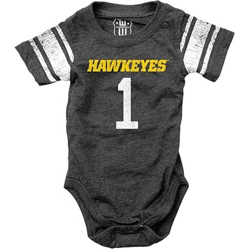 Wes and Willy Infant College Football Jersey One Piece Bodysuit