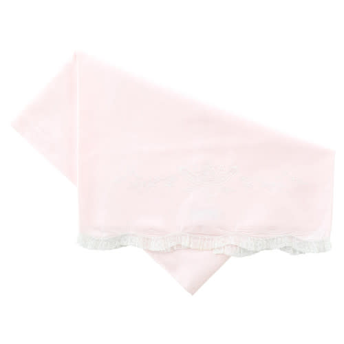 Pink Girls Embroidered Receiving Blanket | Feltman Brothers