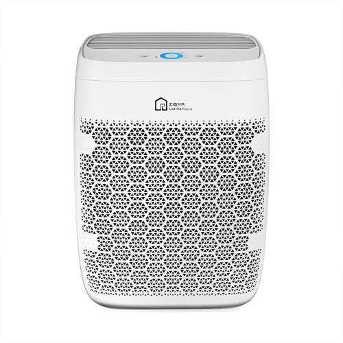 Zigma Aerio-300 Smart HEPA Air Purifier, Room Air Quality Monitor & Cleaner, 1580 Sq Ft, White