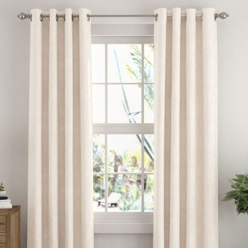 2 Panel Thermal-Insulated 100% Total Blackout Grommet Window Curtains - Becky Cameron (Set of 2)