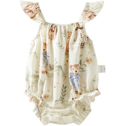 Baby Romper for Boys & Girls, 100% Cotton Newborn Short Sleeve Jumpsuit, Premium Summer Photoshoot Outfits