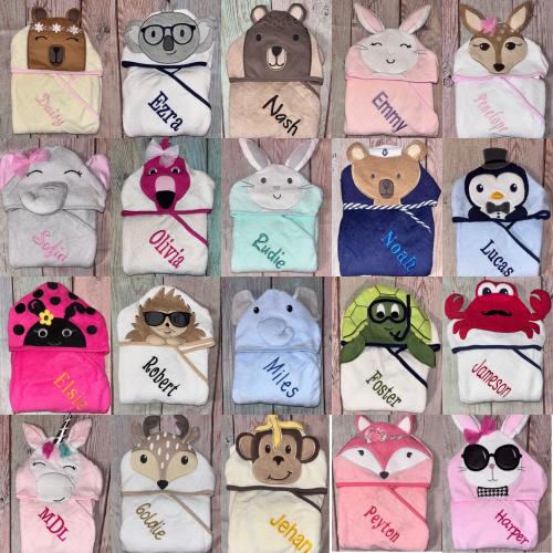 My BESTSELLING Baby Gift Personalized Hooded Baby Towel, Hooded Bath Towels Baby, Animal Hood Baby Bath Towels, Monogrammed Baby Bath Towel