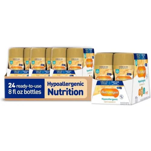 Enfamil Nutramigen Baby Formula, Hypoallergenic and Lactose Free Formula with Enflora LGG, Fast Relief from Severe Crying and Colic, Ready to Use Bottle, 8 Fl Oz (24 Count) (Pack of 4)